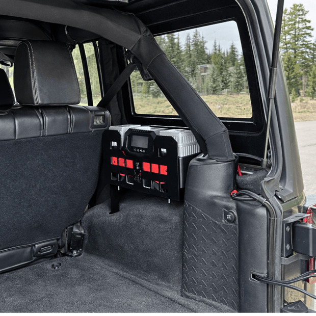 Thor's Lightning Refuge MOLLE Portable Air Compressor Storage Mount for Jeep Wrangler JKU 2007-2018