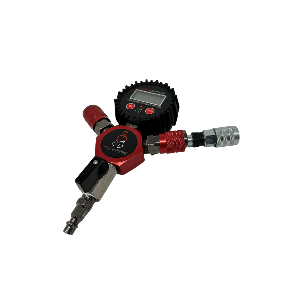 Thor's Lightning Hammer Manifold Tire-Pressure Gauge Accessory